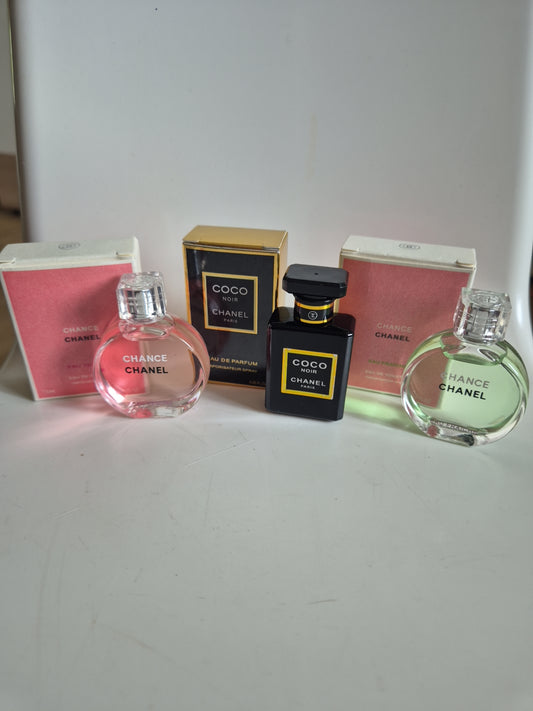 Ladies chanel 7.5ml Coco and chance mix bundle minis fragrance