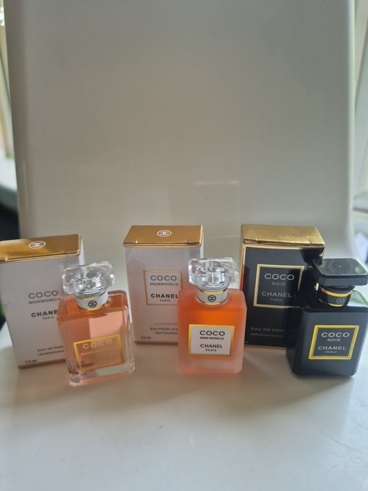 Miniatures fragrance chanel Coco mix perfume edp ladies 7.5ml ×3